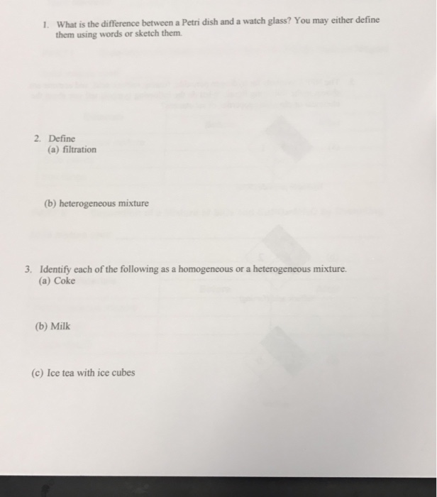 Solved What is the difference between a Petri dish and a