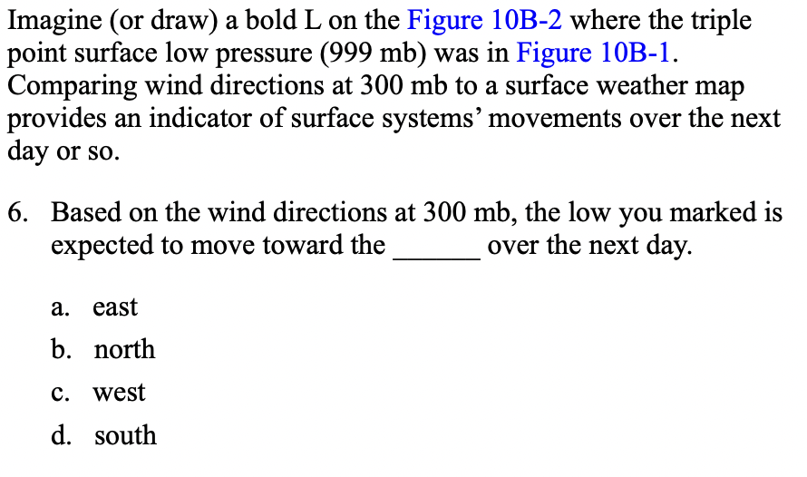 Solved Figure 10B-1. Analyzed surface weather map with | Chegg.com