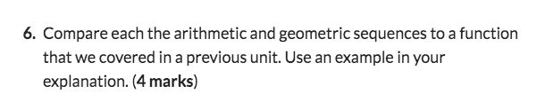 6. Compare each the arithmetic and geometric | Chegg.com