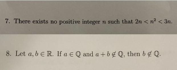 Solved 7. There exists no positive integer n such that 2n