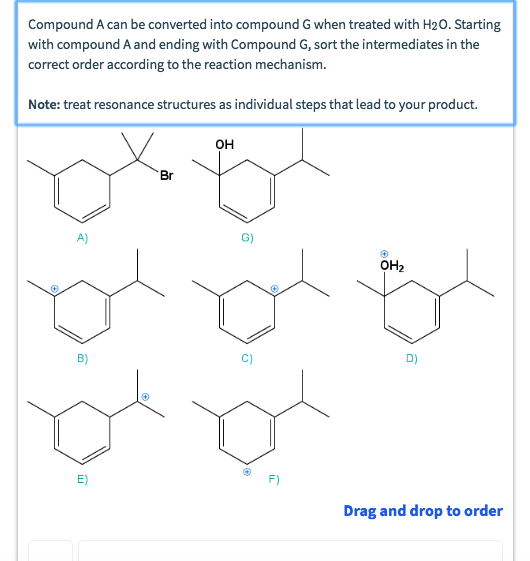 Solved Compound A Can Be Converted Into Compound G When Chegg