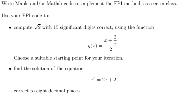 Solved Maple please. If you could post a screenshot of the | Chegg.com