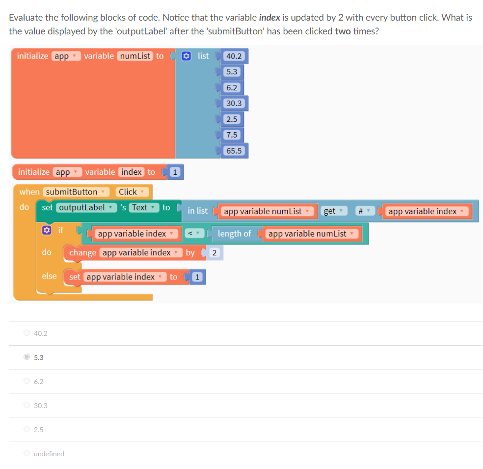 Solved What is displayed by the 'outputLabel' after the | Chegg.com