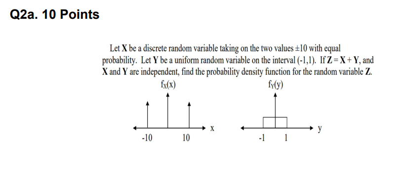 Solved Q2a. 10 Points Let X be a discrete random variable | Chegg.com