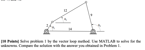 Solved 12 14 [10 Points] Solve problem 1 by the vector loop | Chegg.com