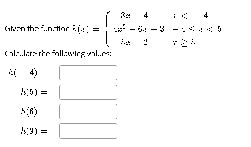 Solved Given The Function | Chegg.com