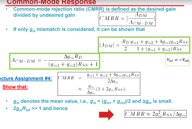 - Common-mode Rejection Ratio (CMRR) Is Defined As | Chegg.com