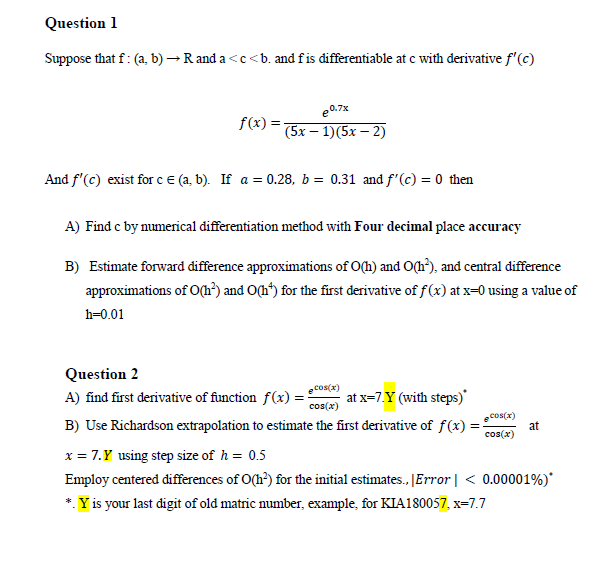 Solved Question 1 Suppose That F A B R And A Chegg Com