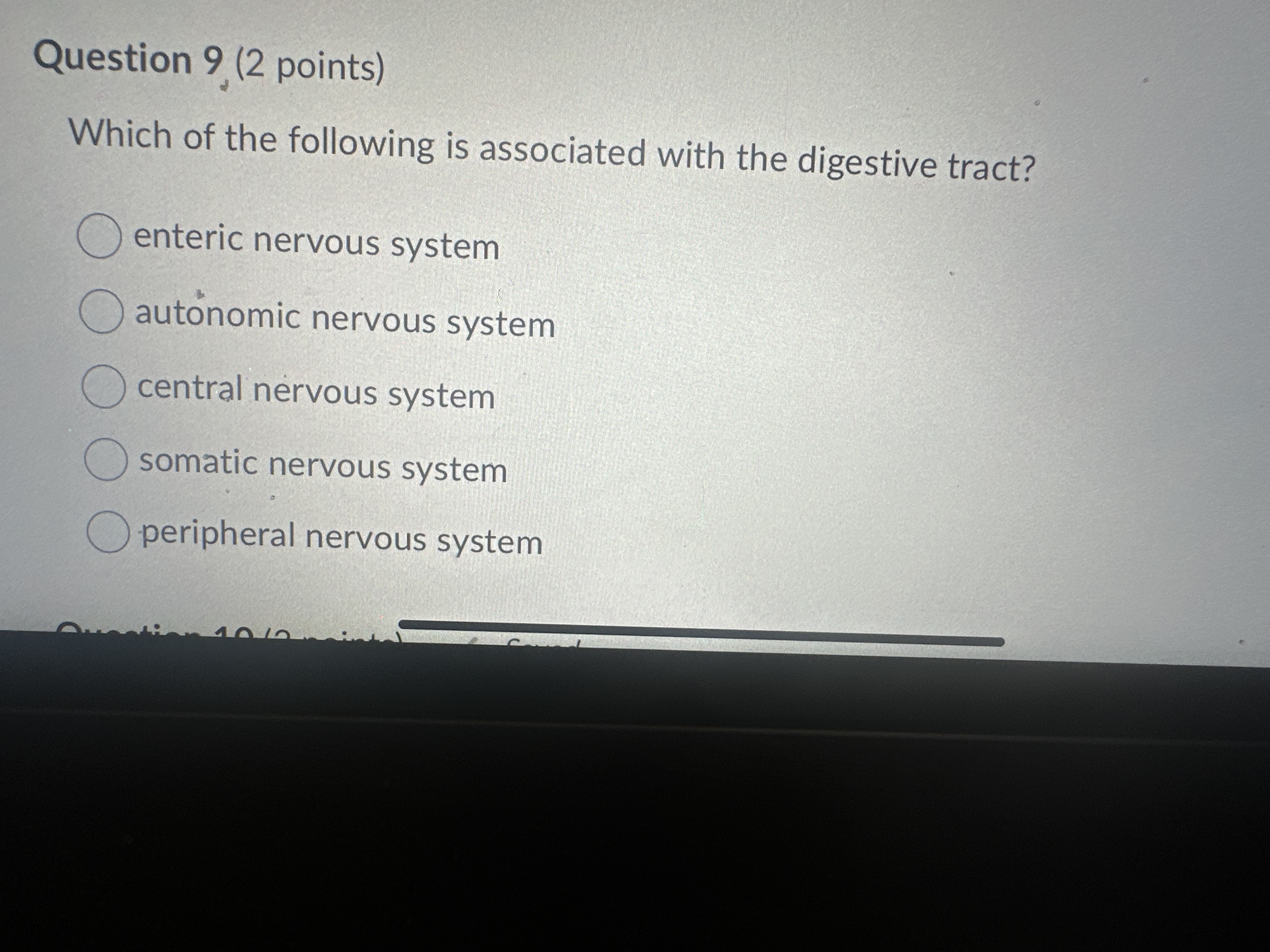 Solved Question 9 (2 ﻿points)Which of the following is | Chegg.com