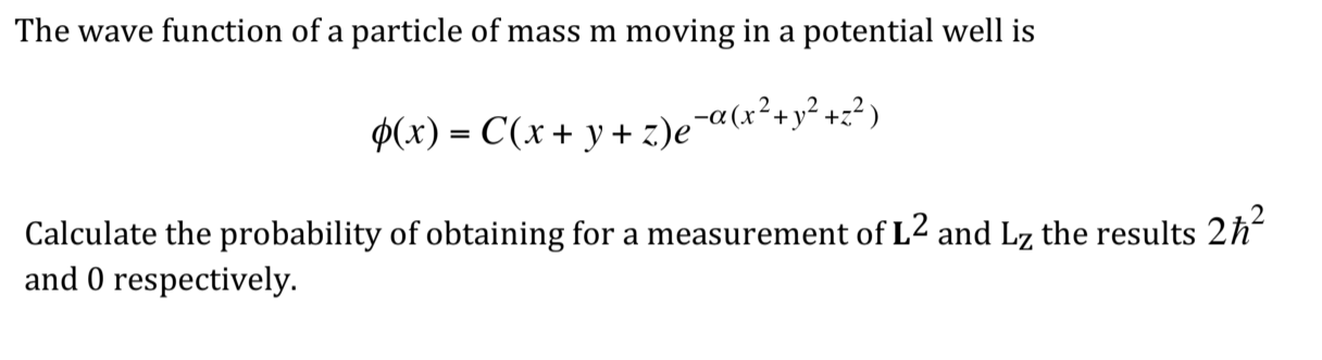 Solved The wave function of a particle of mass m moving in a | Chegg.com