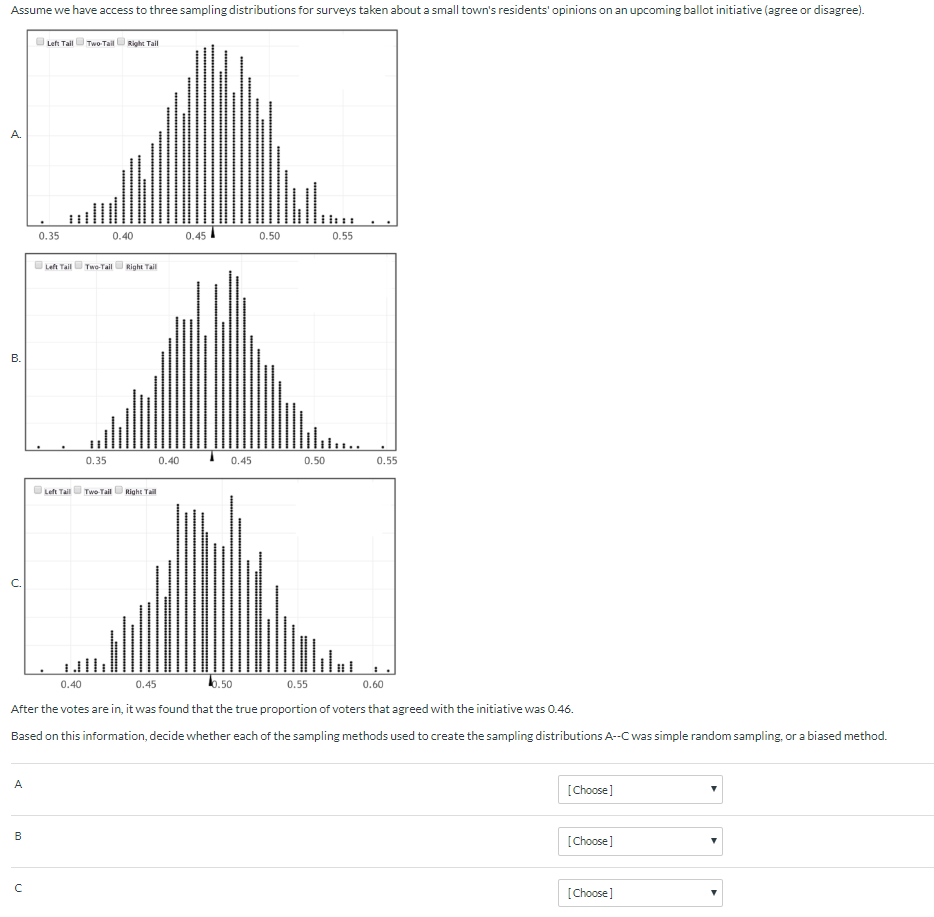 Solved Assume we have access to three sampling distributions