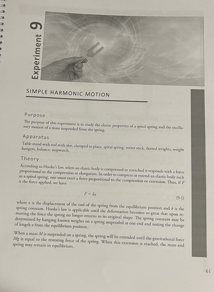 Solved The lab manual is included, the procedure portion is | Chegg.com