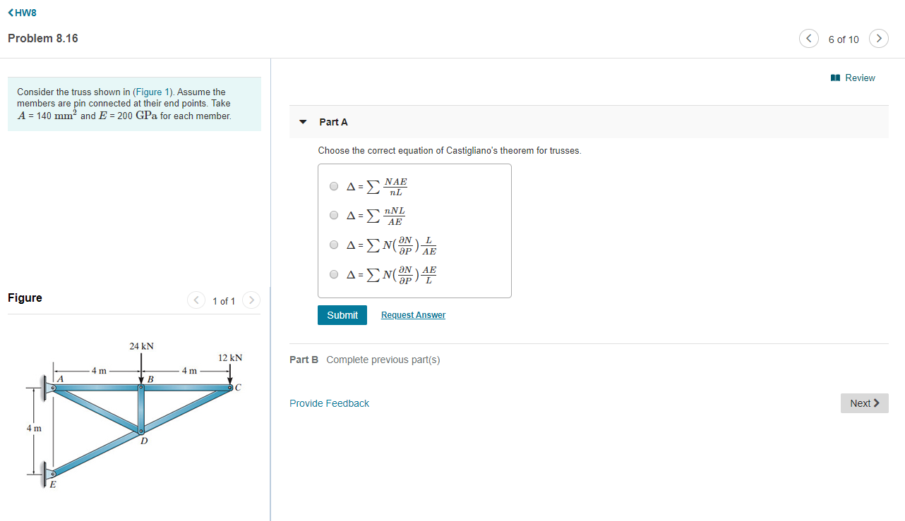 Solved Review Consider The Truss Shown In (Figure 1). | Chegg.com