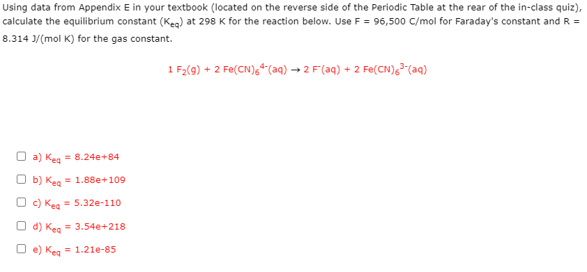 Solved APPENDIX E STANDARD REDUCTION POTENTIALS AT 25 °C | Chegg.com