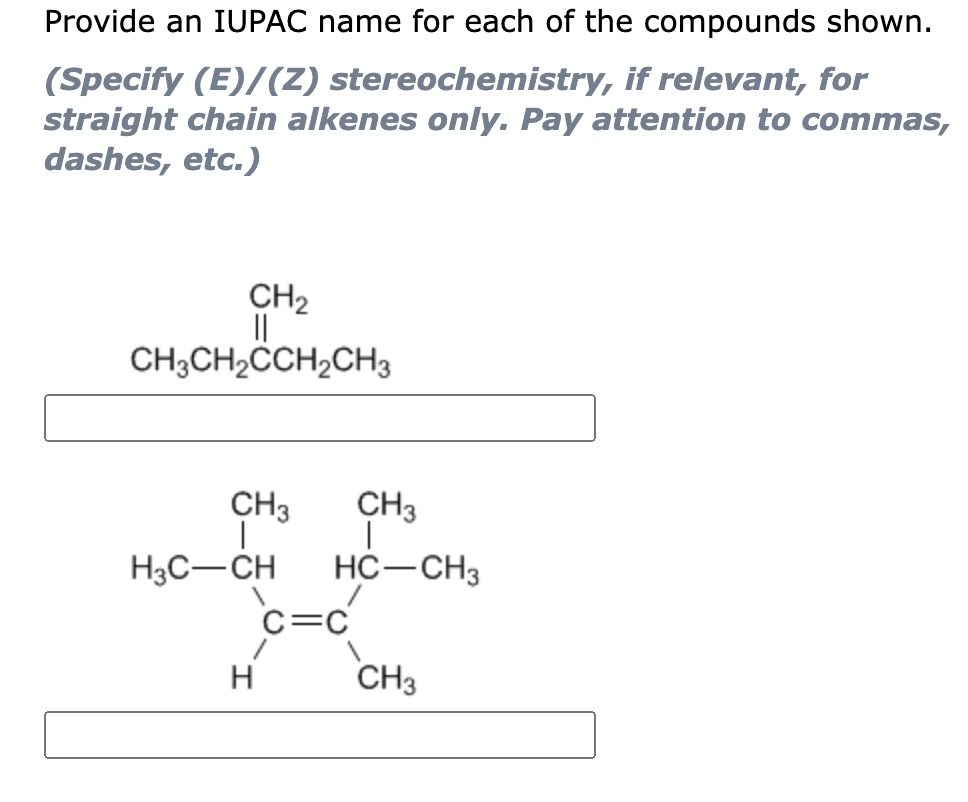 Solved Provide an IUPAC name for the compound below. | Chegg.com