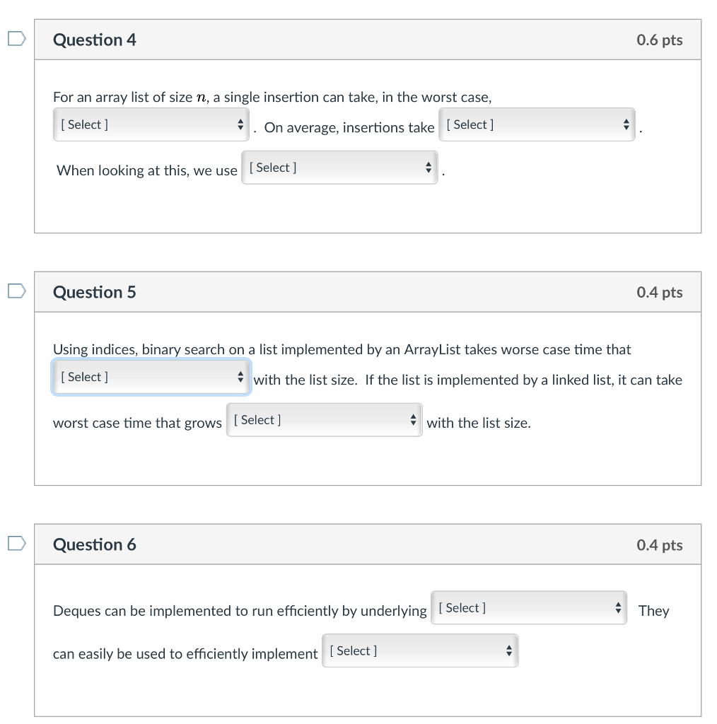 Solved Question 5 0.4 pts Using indices, binary search on a | Chegg.com