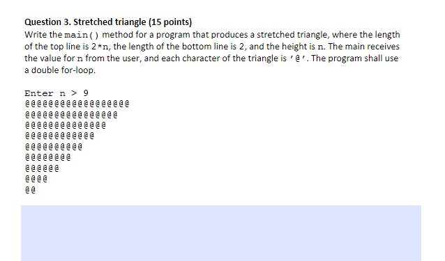 Solved Question 3. Stretched triangle (15 points) Write the | Chegg.com