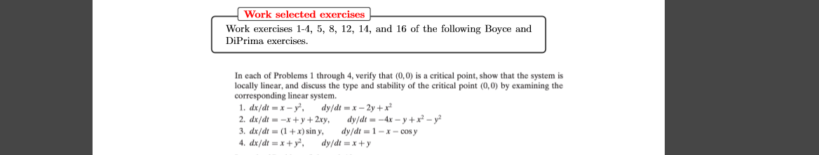 Solved Work selected exercises Work exercises 1-4, 5, 8, 12, | Chegg.com
