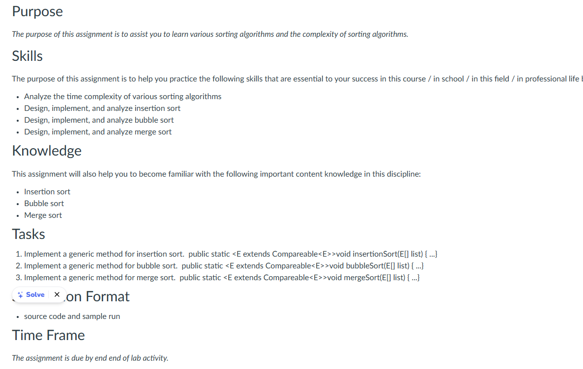 Solved in java show me the code and how to run the file | Chegg.com