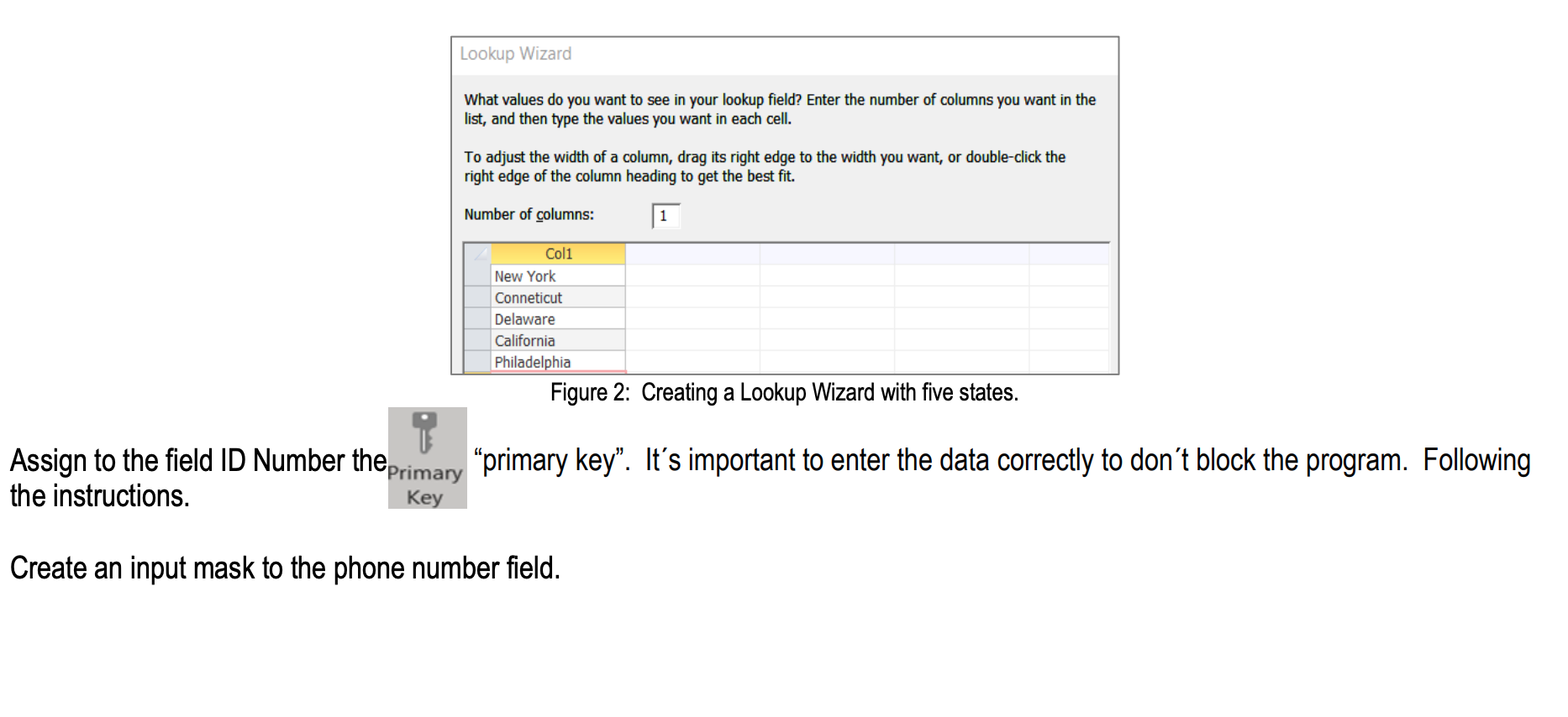 lookup values in access