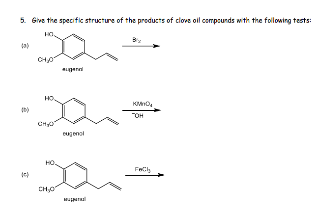 Solved 5. Give the specific structure of the products of | Chegg.com