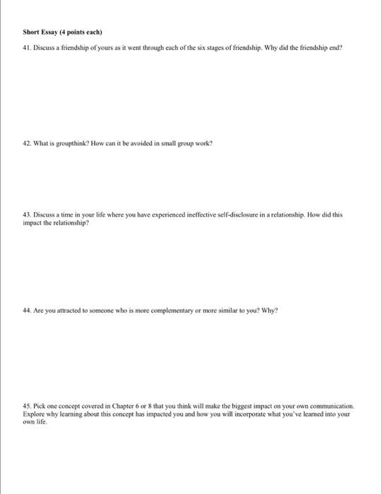  Why Friendships End Essay Why Do Friendships End Essay 2019 02 26