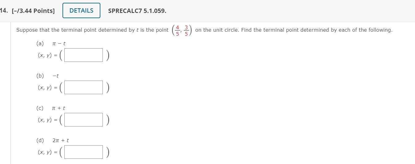 Solved 14. [-13.44 Points] DETAILS SPRECALC7 5.1.059. | Chegg.com
