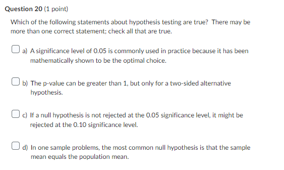 which statement about a hypothesis is not correct