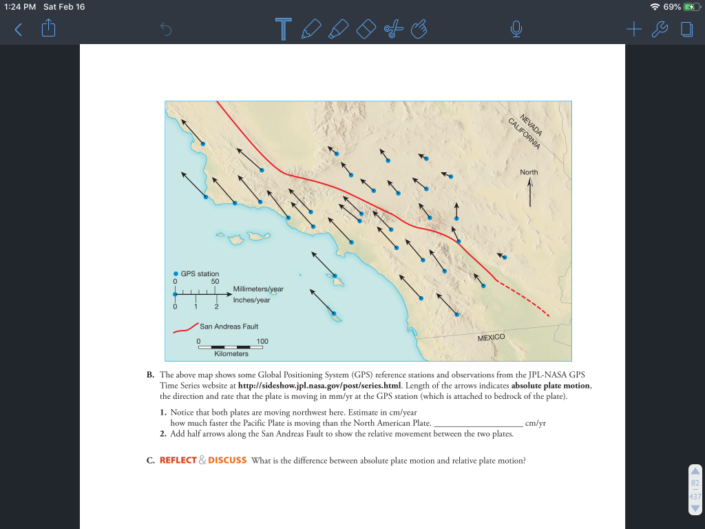 Solved 1:24 PM Sat Feb 16 令 69%,EE- North GPS station 50 | Chegg.com