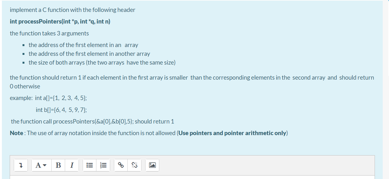 Solved implement a C function with the following header int | Chegg.com