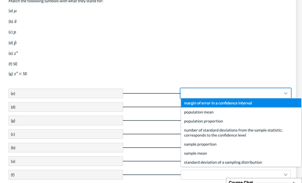 Solved Matcn The Following Symbols With What They Stand F Chegg Com