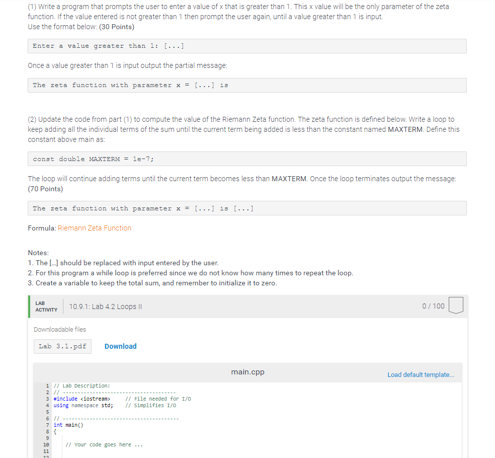 Solved (1) Write a program that prompts the user to enter a | Chegg.com