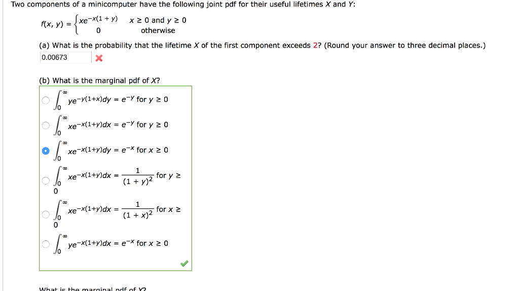 Solved Two components of a have the following