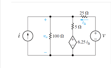 Solved Use the node-voltage method to find v0 in the circuit | Chegg.com