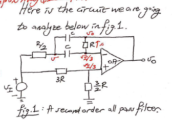 Solved In the picture above you see a second order all pass | Chegg.com