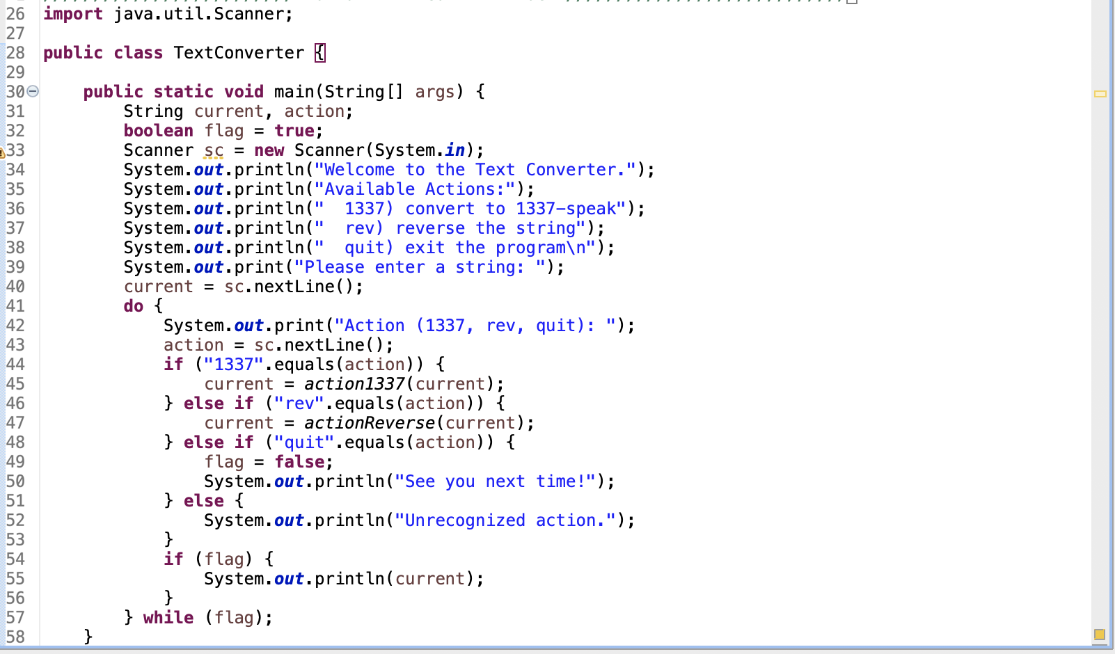 Solved 6.17 Ch 6 Program, Part 3: TextConverter Write this | Chegg.com