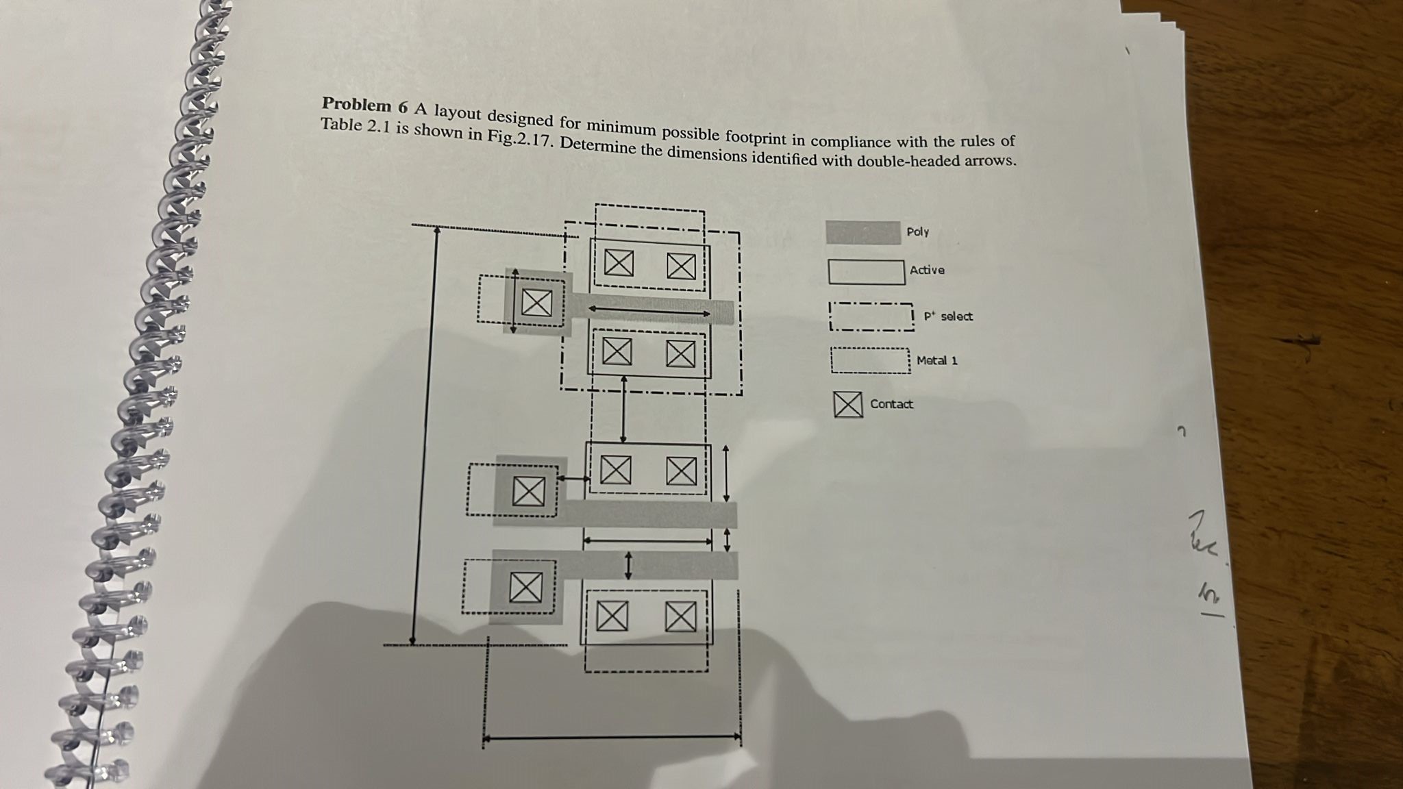 Solved Problem 6 A layout designed for minimum possible | Chegg.com