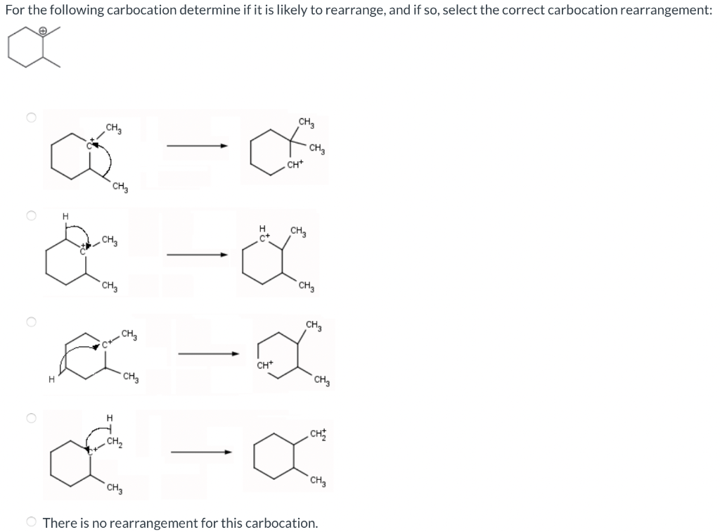 Solved For the following carbocation determine if it is | Chegg.com