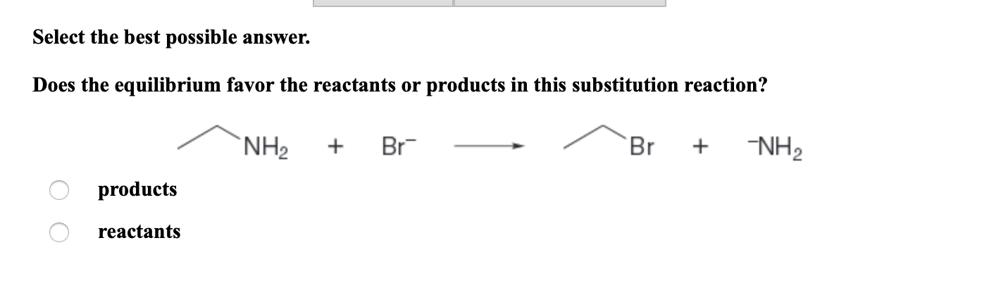 Solved Select The Best Possible Answer. Does The Equilibrium 