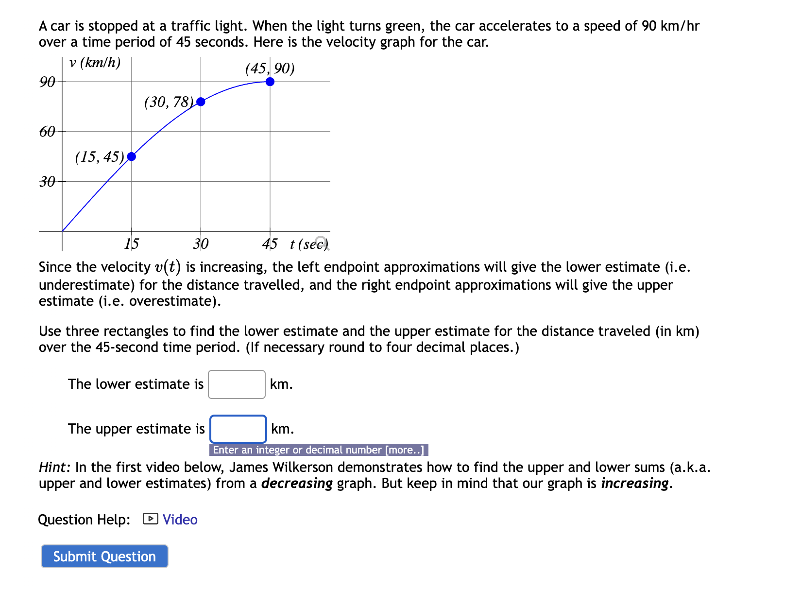 Solved A car is stopped at a traffic light. When the light | Chegg.com