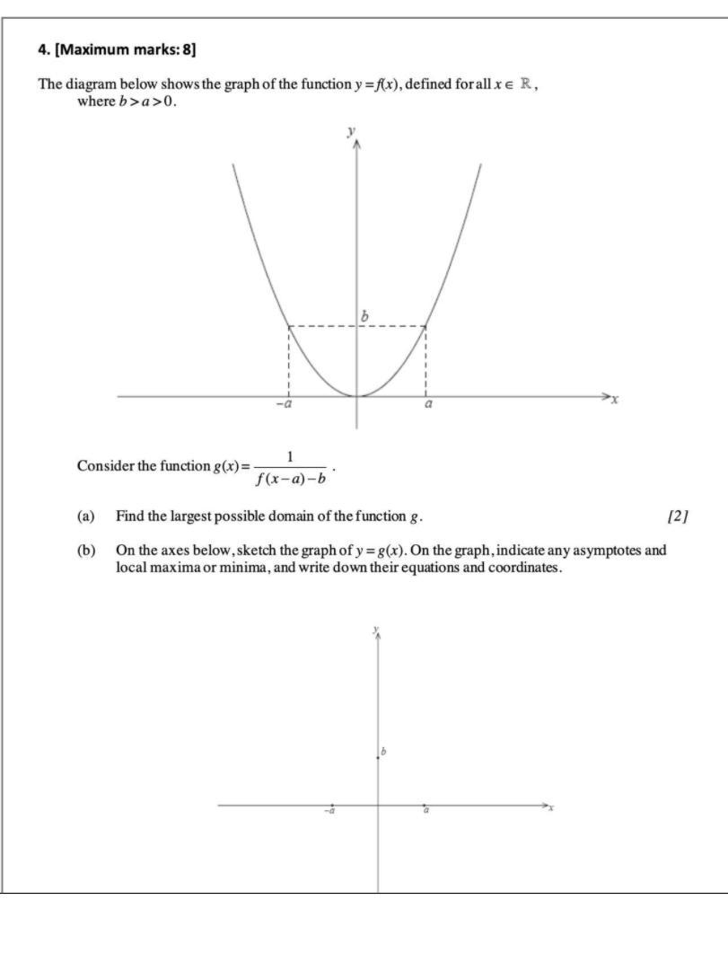Solved 4. [Maximum marks: 8] The diagram below shows the | Chegg.com