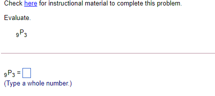 Solved Check here for instructional material to complete | Chegg.com