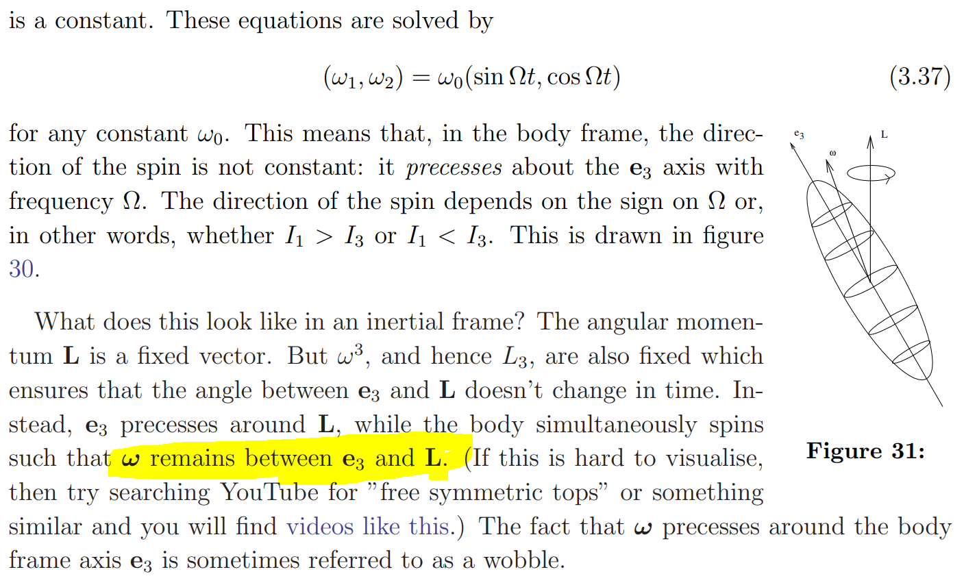 Solved Rotation I can't understand why w remains between