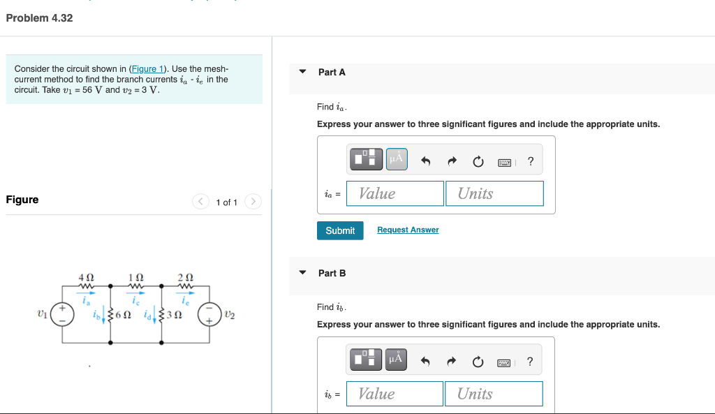 Solved Part E Find ie Express your answer to three | Chegg.com