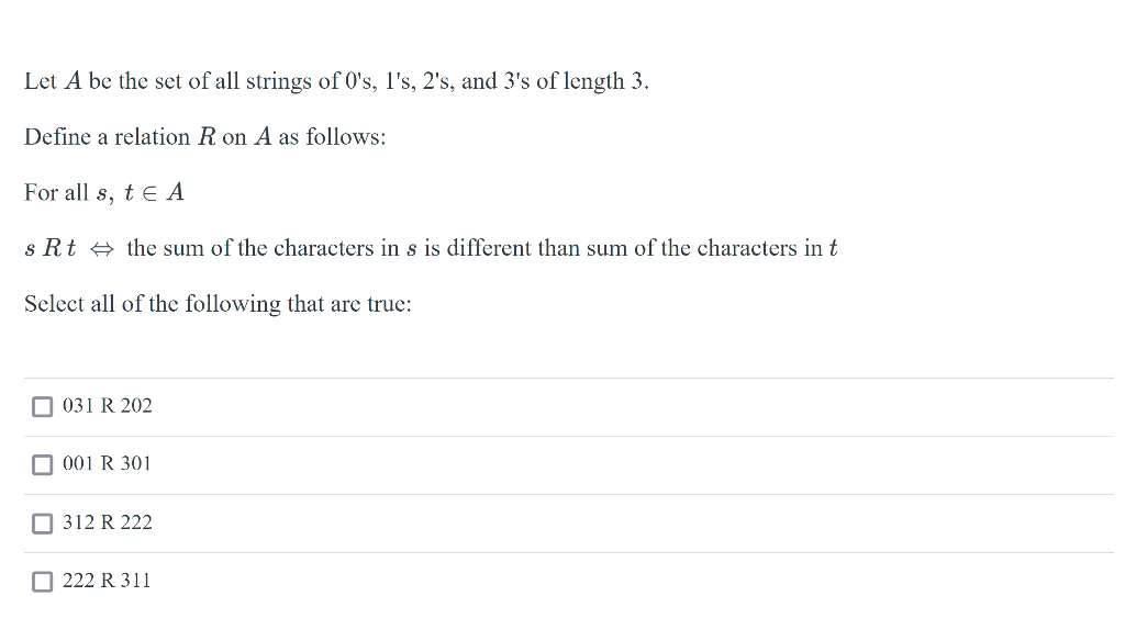 Solved Let A be the set of all strings of O's, l's, 2's, and