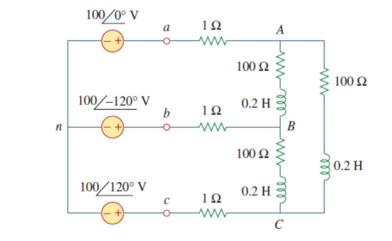 Solved Find the line currents and the both the phase | Chegg.com