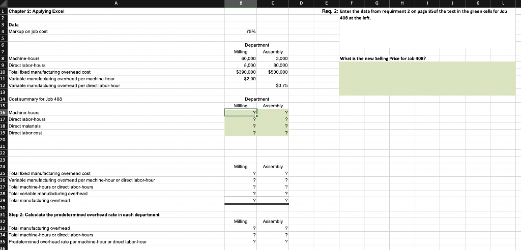 Solved 1 Chapter 2: Applying Excel Name: G+: 2 $390,000 3 | Chegg.com