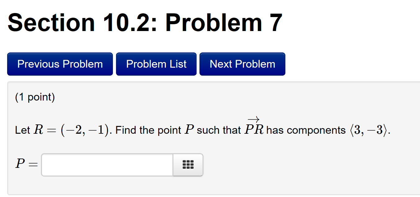 Solved Section 10.2: Problem 7 Previous Problem Problem List | Chegg.com