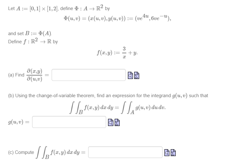 Solved Let A 0 1 X 1 2 Define D A R2 By U V Chegg Com