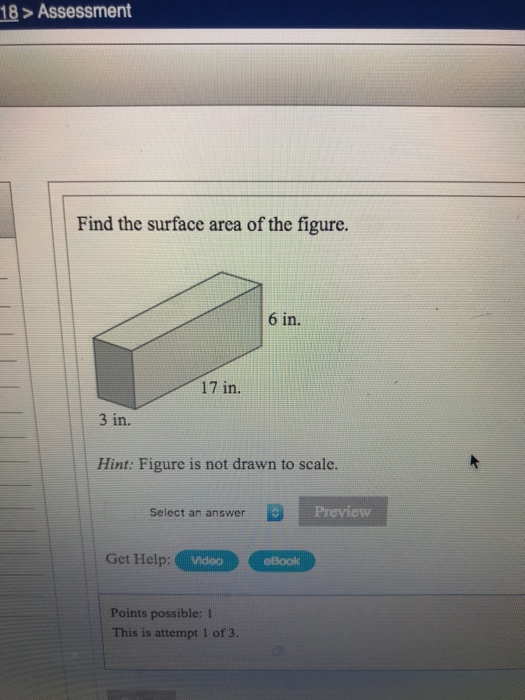 Solved Find the surface area of the figure.(figure is not to | Chegg.com